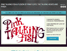 Tablet Screenshot of pinktalkingfish.com